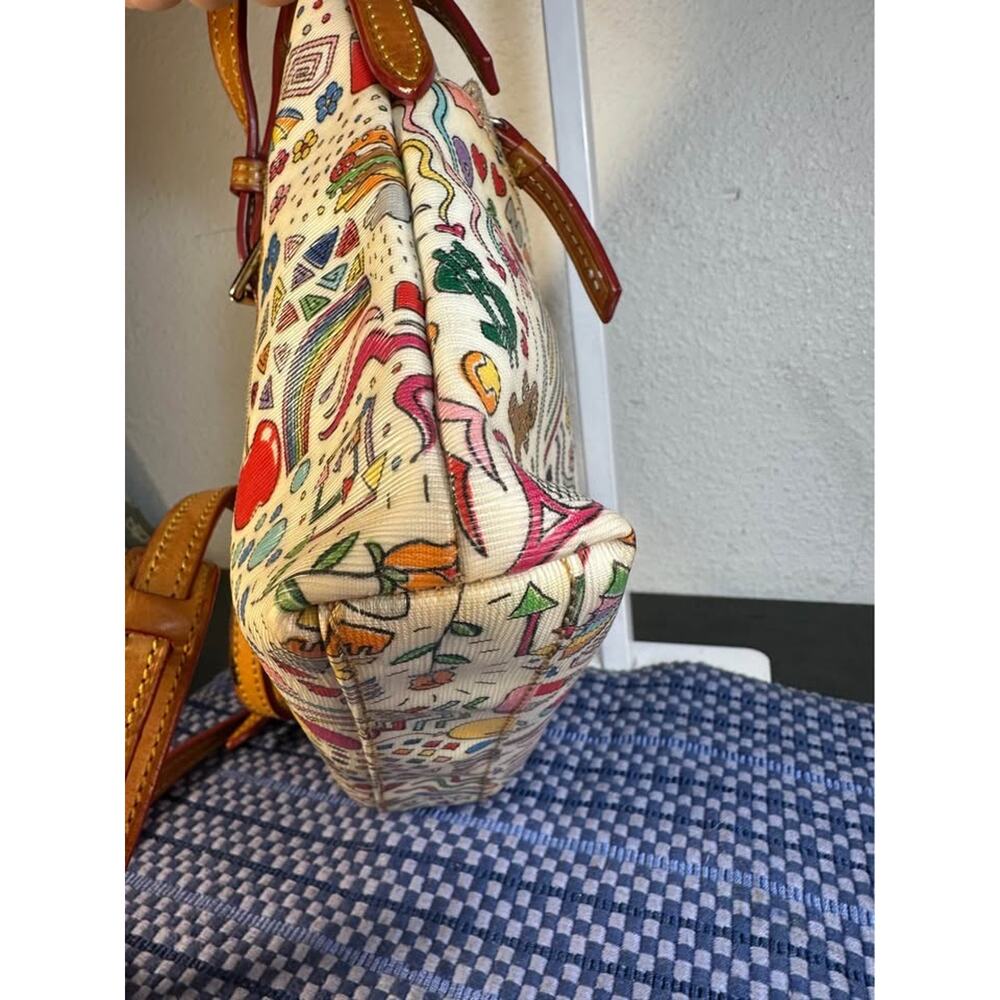 Dooney & Bourke Vintage Whimsy Doodle Sketch Crossbody Bag - Picture 5 of 10